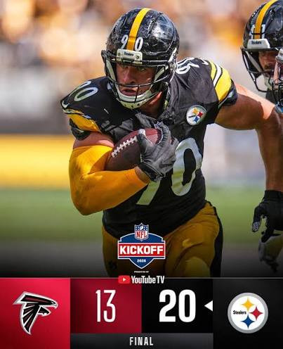 A Steelers 20–13-ra nyerte a nyitómérkőzést az Atlanta Falcons ellen.